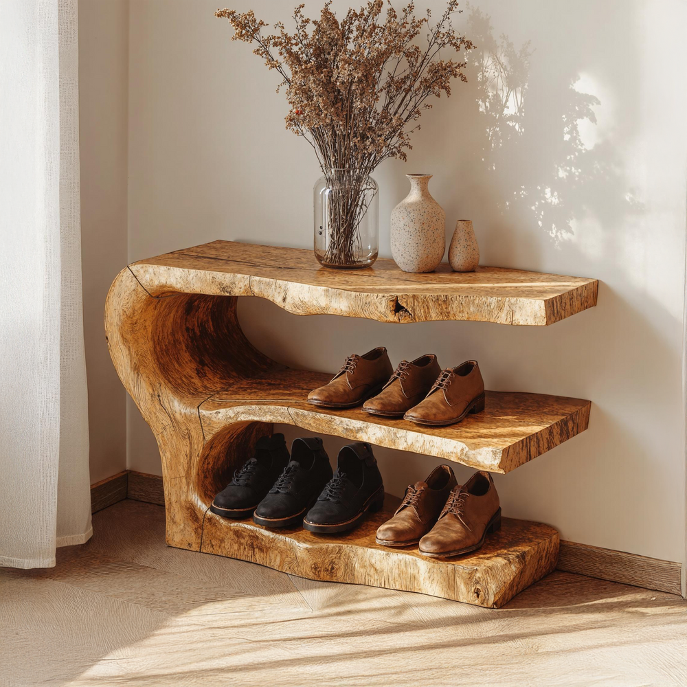 Handcrafted wood furniture