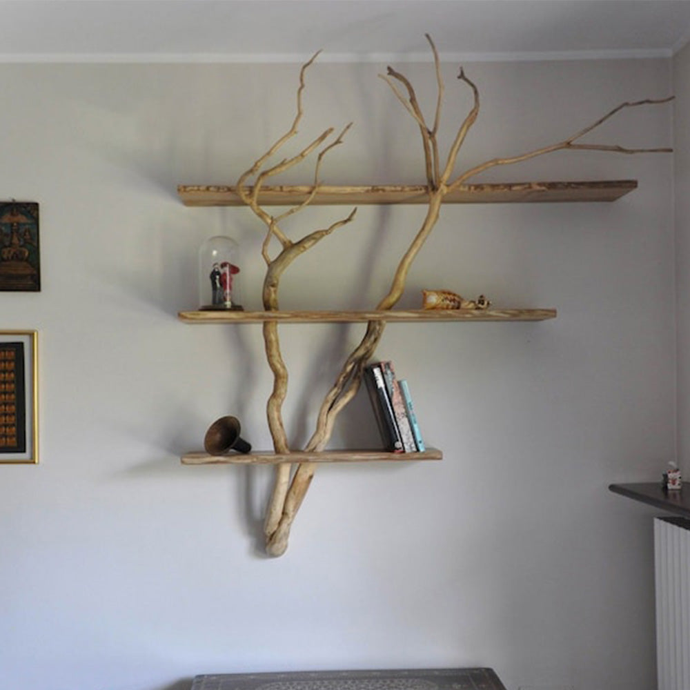 Floating Shelves Tree Branch Shelf Bookcase Art