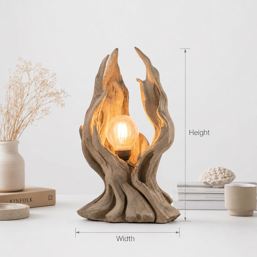 Tree Driftwood Table Lamp