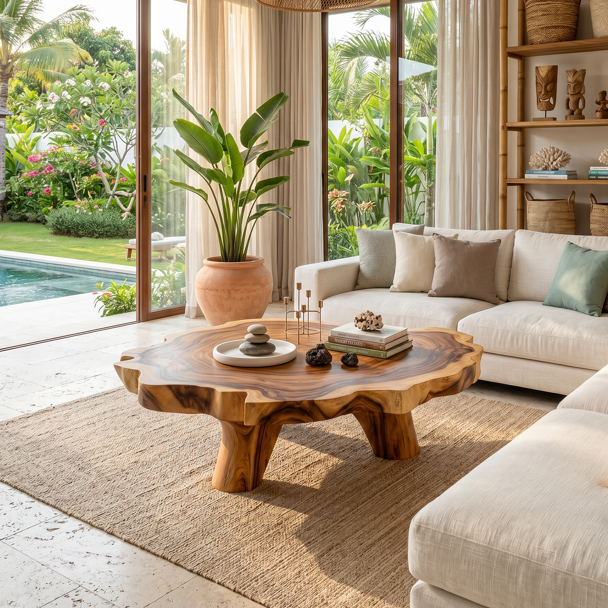 Handcrafted Coffee Table For Rustic Room Aesthetic
