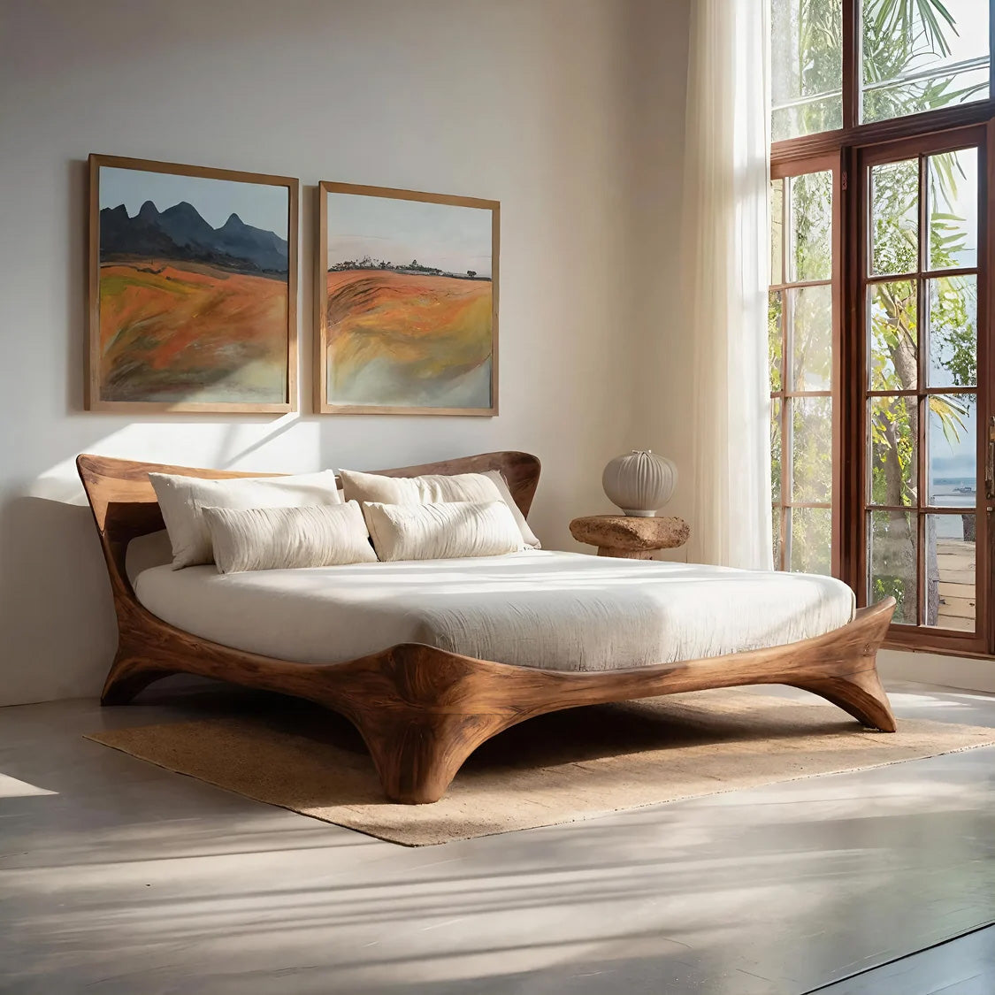 Organic Handcrafted Bed Frame