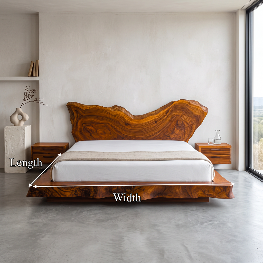 Mid Century Bedroom Solid Timber Bed