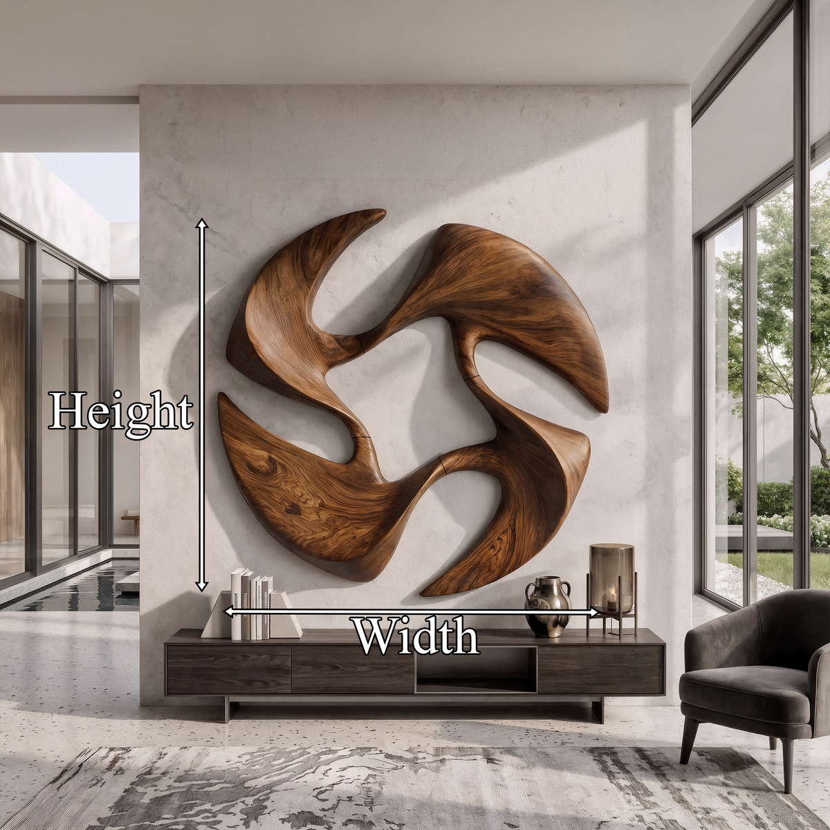 Mid Century Abstract Wall Art For Living Room And Bedroom