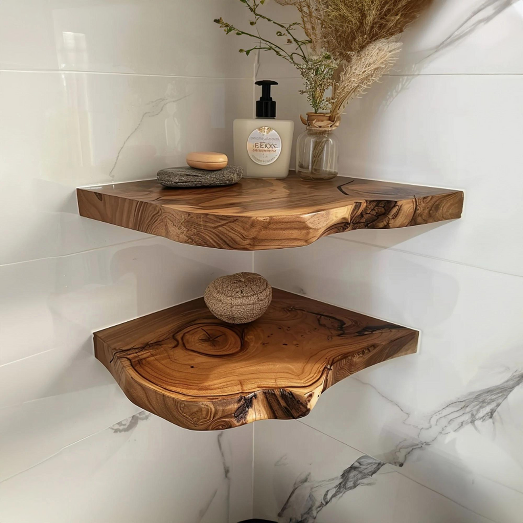 Floating Corner Wall Shelves