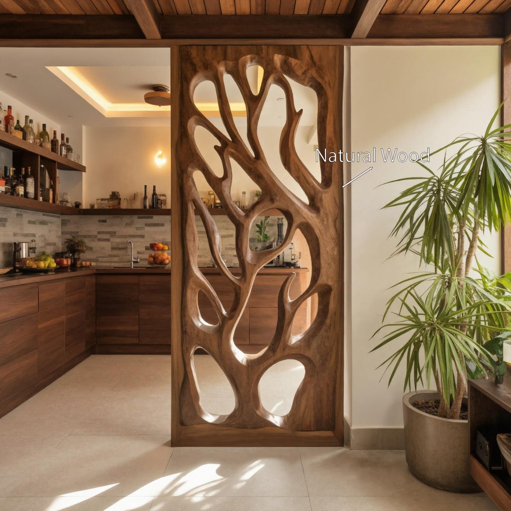 Handmade Carved Divider For Living Room Or Studio