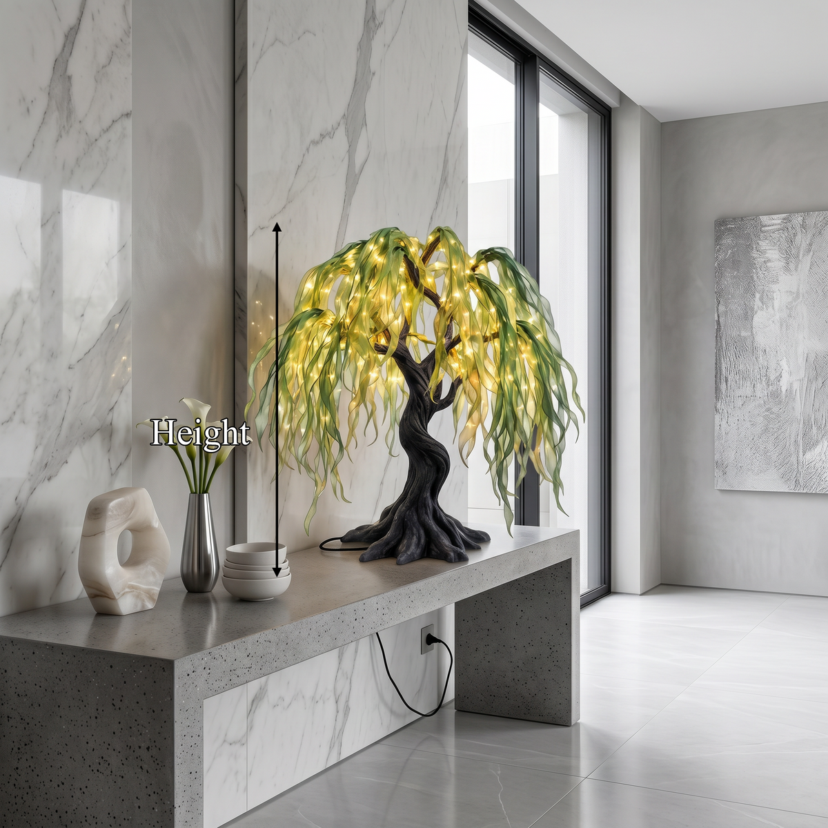 Coastal Decorative Tree Table Lamp For Bedroom