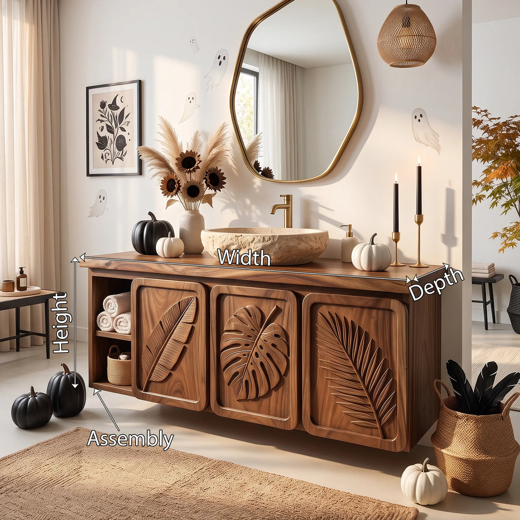 Handcrafted Organic Modern Bathroom Vanity Boutique Hotel