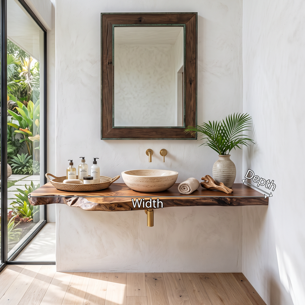 Handcrafted Solid Wood Vanity For Furniture Decor