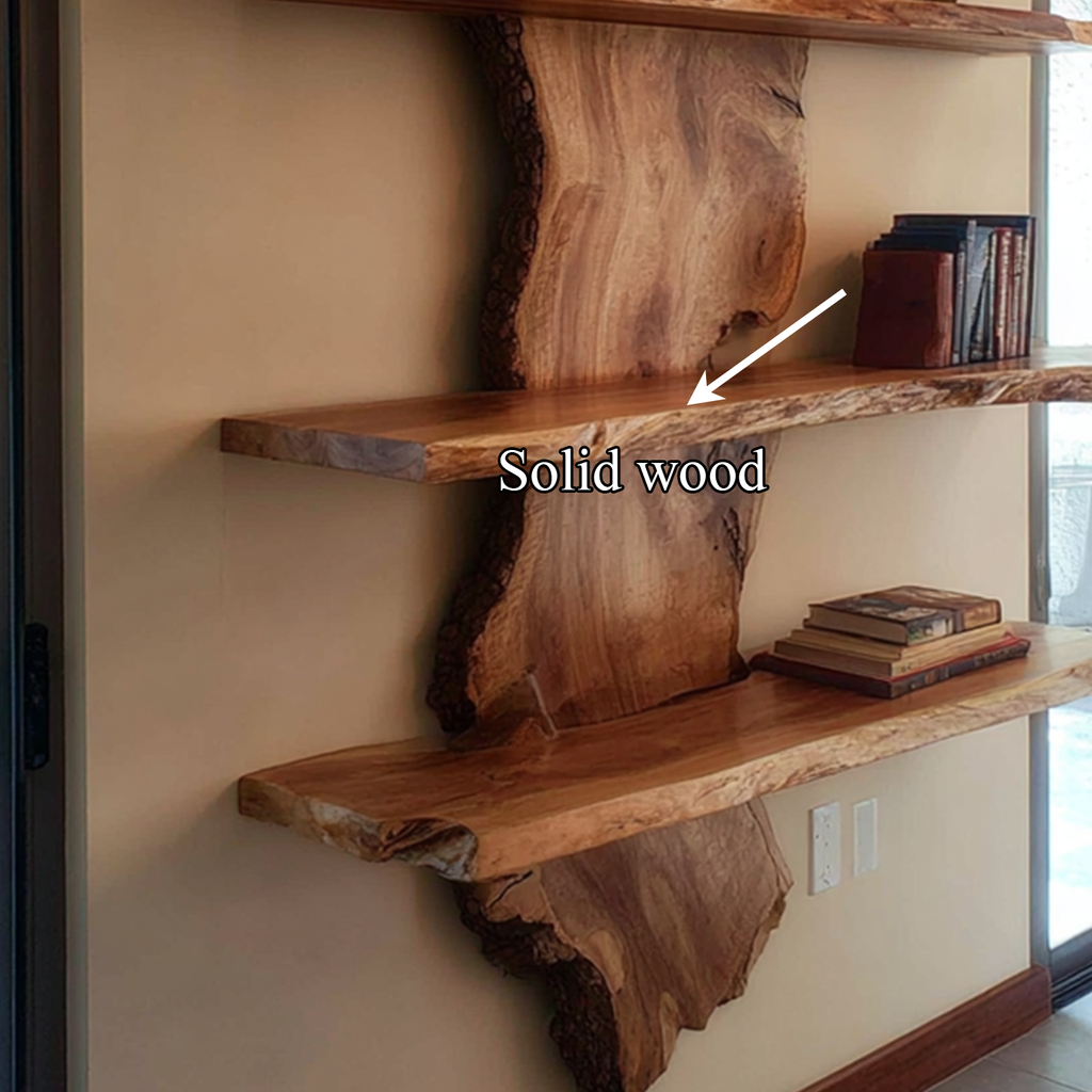 Floating Shelf Set Solid Wood Handmade Gift