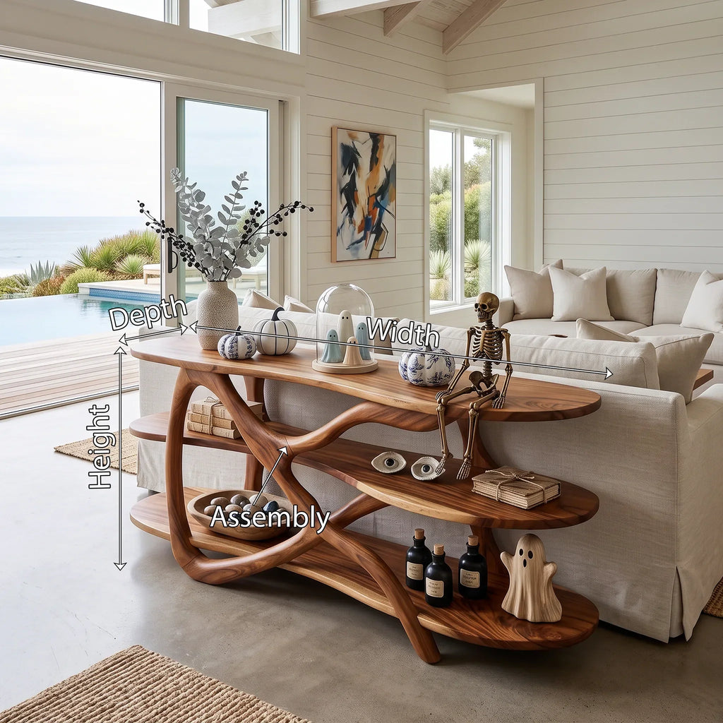 Farmhouse Halloween Sofa Table Coastal Living Room