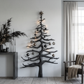 Christmas Tree Wall Decor, Rustic Solid Wood Tree Shelf