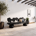 Contemporary Halloween Garden Bench With Interwoven Branch Design For Patio