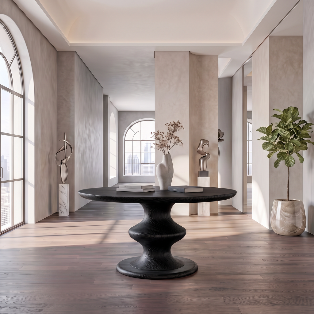 Contemporary Round Foyer Table