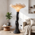 Boho Floor Lamp Blooming Mushroom Shade Reading Nook