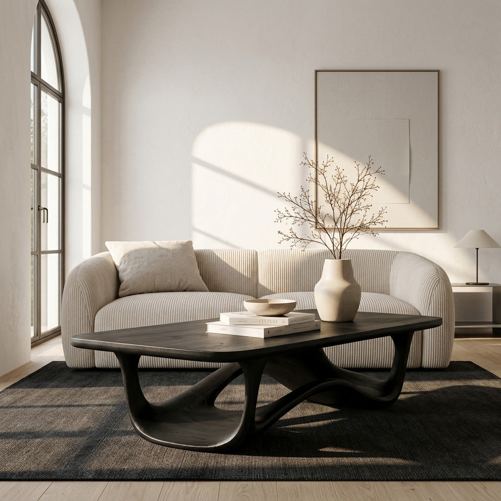 Contemporary Sculptural Coffee Table For Living Room