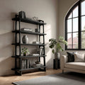 Contemporary Wooden Standing Shelf For Living Room Corner