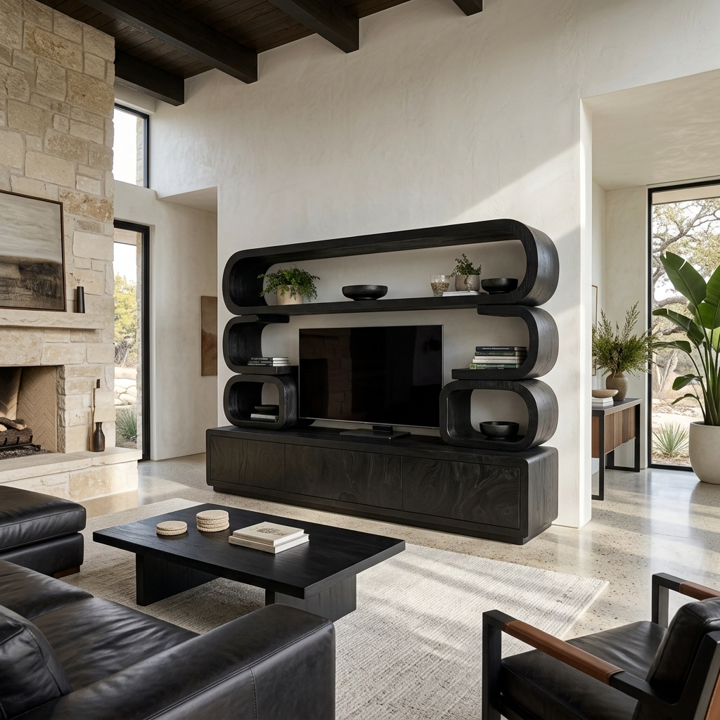 Contemporary Wooden TV Cabinet