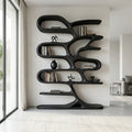 Contemporary Wooden Bookcase For Minimalist Living Room Decor