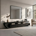 Handcrafted Natural Wood TV Console For Luxury Interior