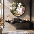 Mid Century Solid Wood Vanity For Sleek Bathroom