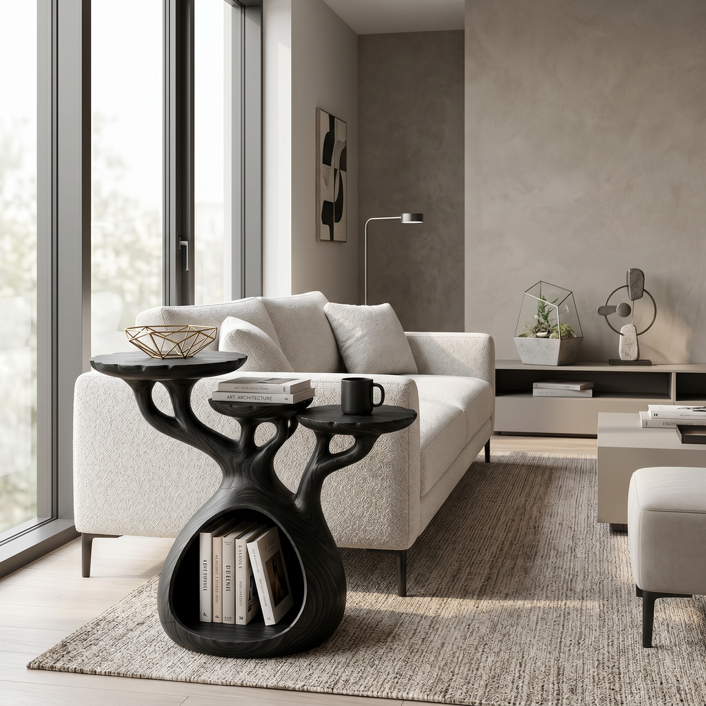 Japandi Multi Level Side Table Lakeside Living Room
