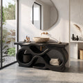 Farmhouse Handcrafted Bathroom Vanity Cabinet Tropical Bathroom