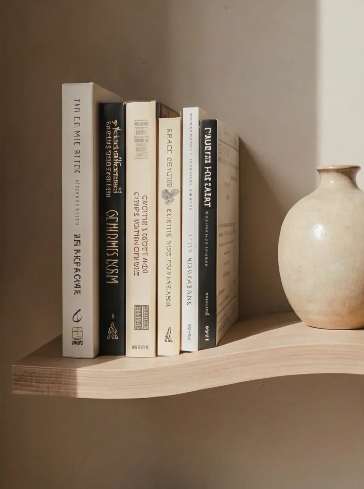 Handcrafted Wavy Rustic Wooden Shelf