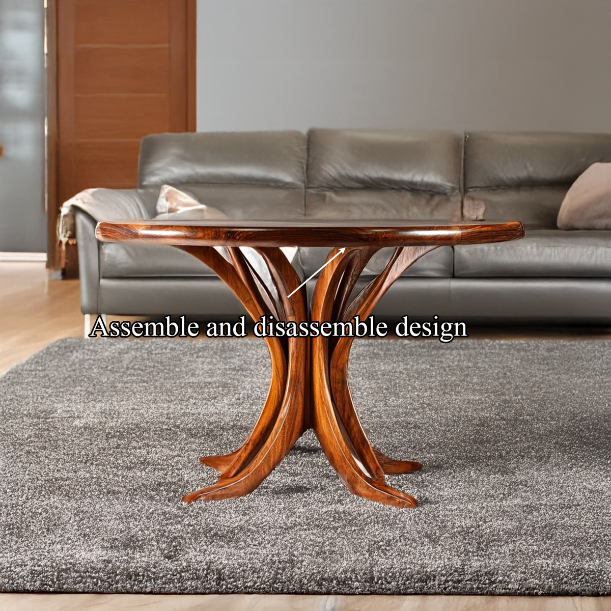 Live Edge Coffee Table Rustic Wood Home Decor Gift