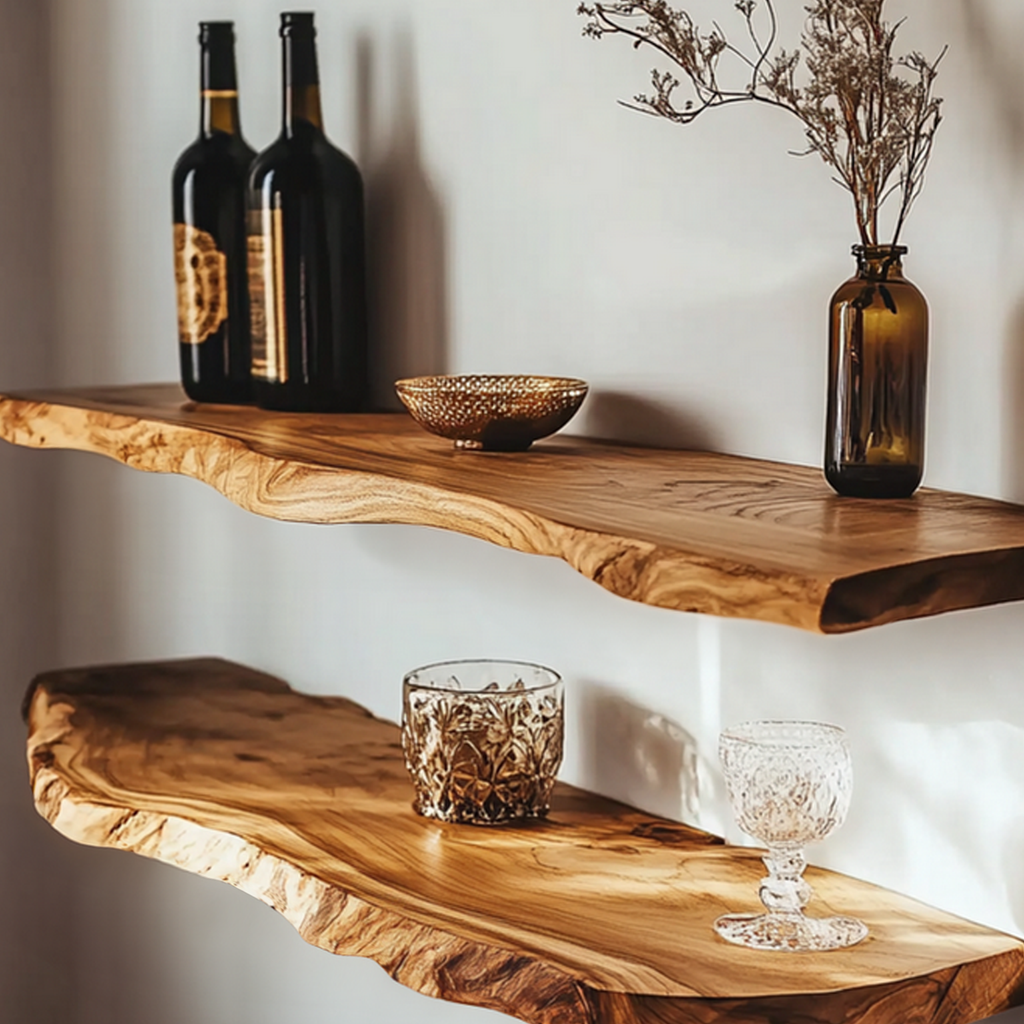 Custom Floating Shelves Solid Wood Decor Home Gift