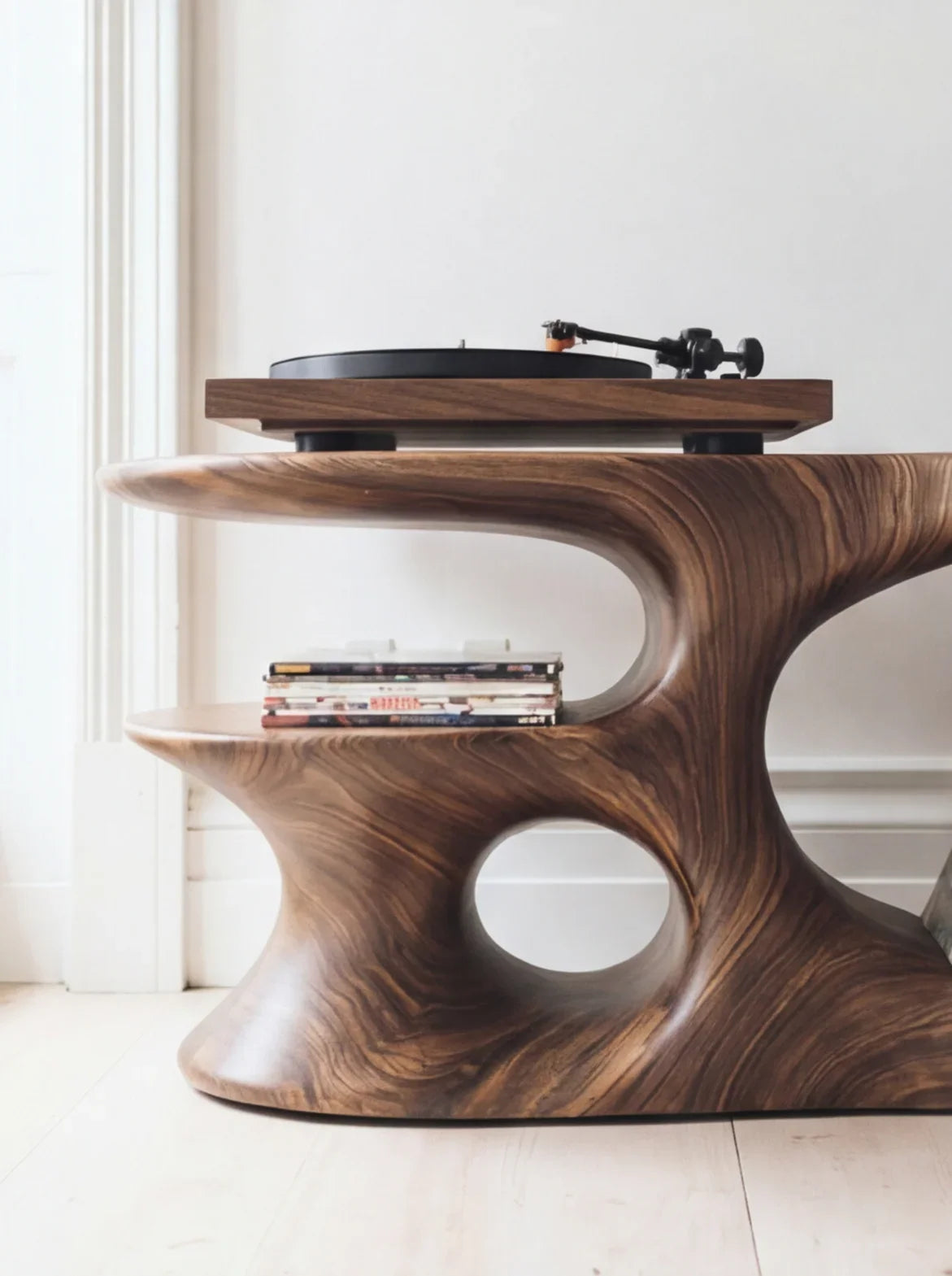 Solid Wood Turntable Stand