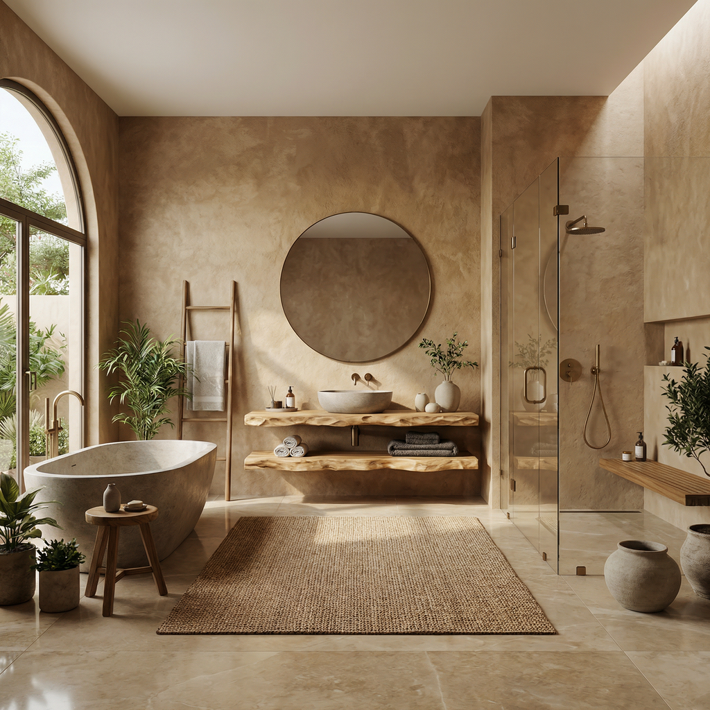Mediterranean Floating Bathroom Vanity For Bathroom
