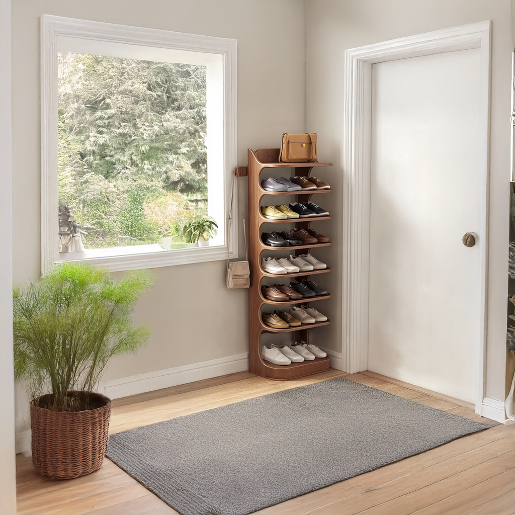 Custom Shoe Rack Solid Wood Decor Home Gitf