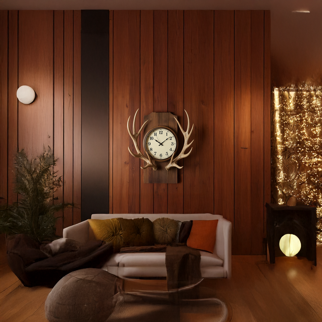 Rustic Tree Slice Wooden Wall Clock Kitchen or Entryway