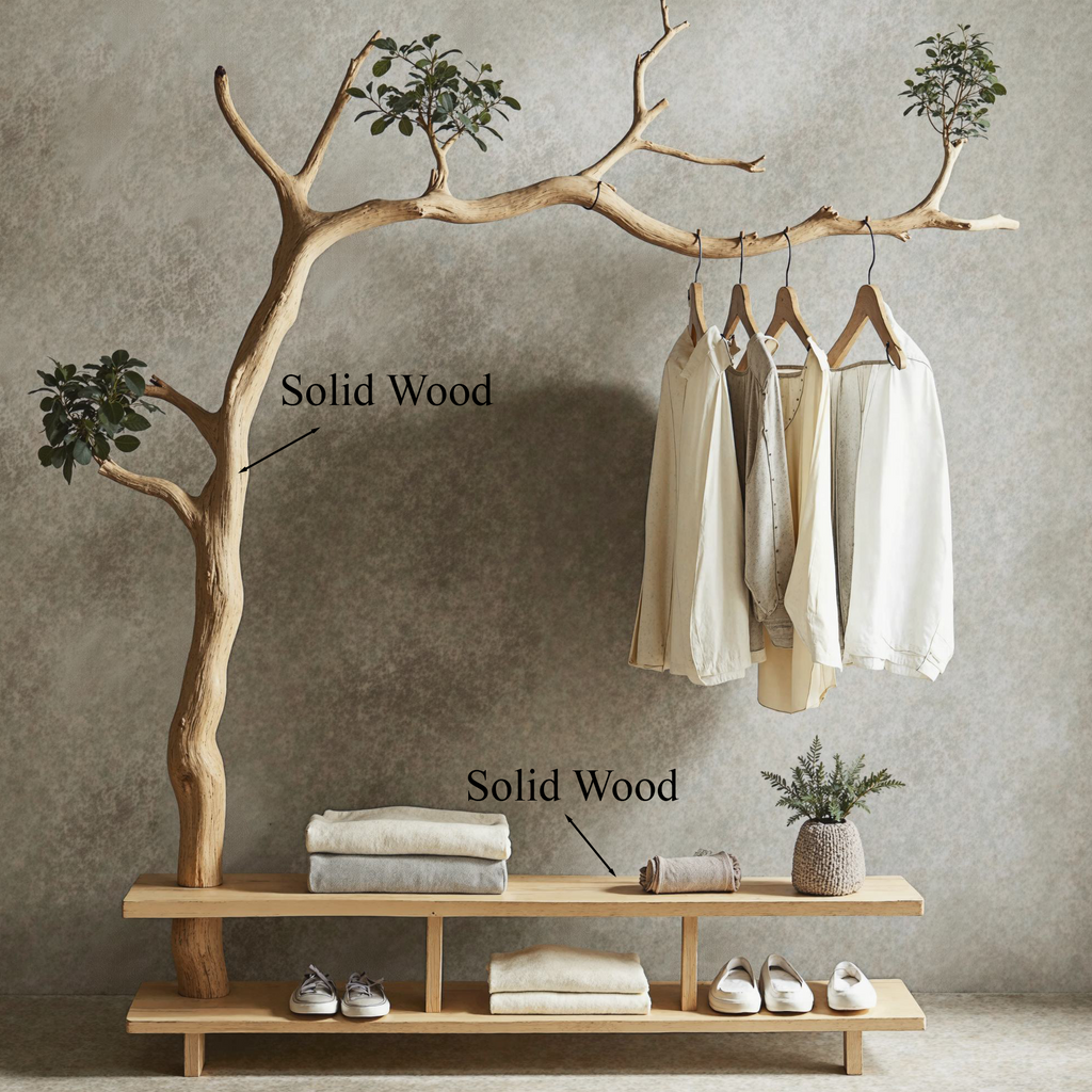 Driftwood Branch Coat Hanger Wall Mount Unique Towel Hook