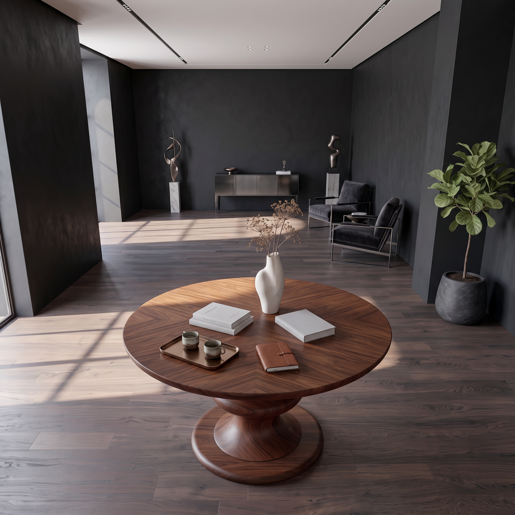 Contemporary Round Foyer Table