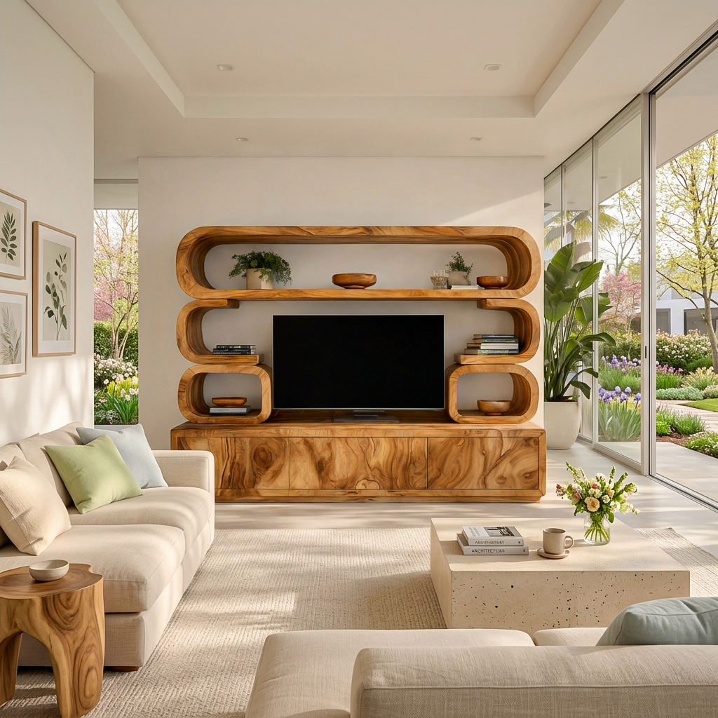 Contemporary Wooden TV Cabinet
