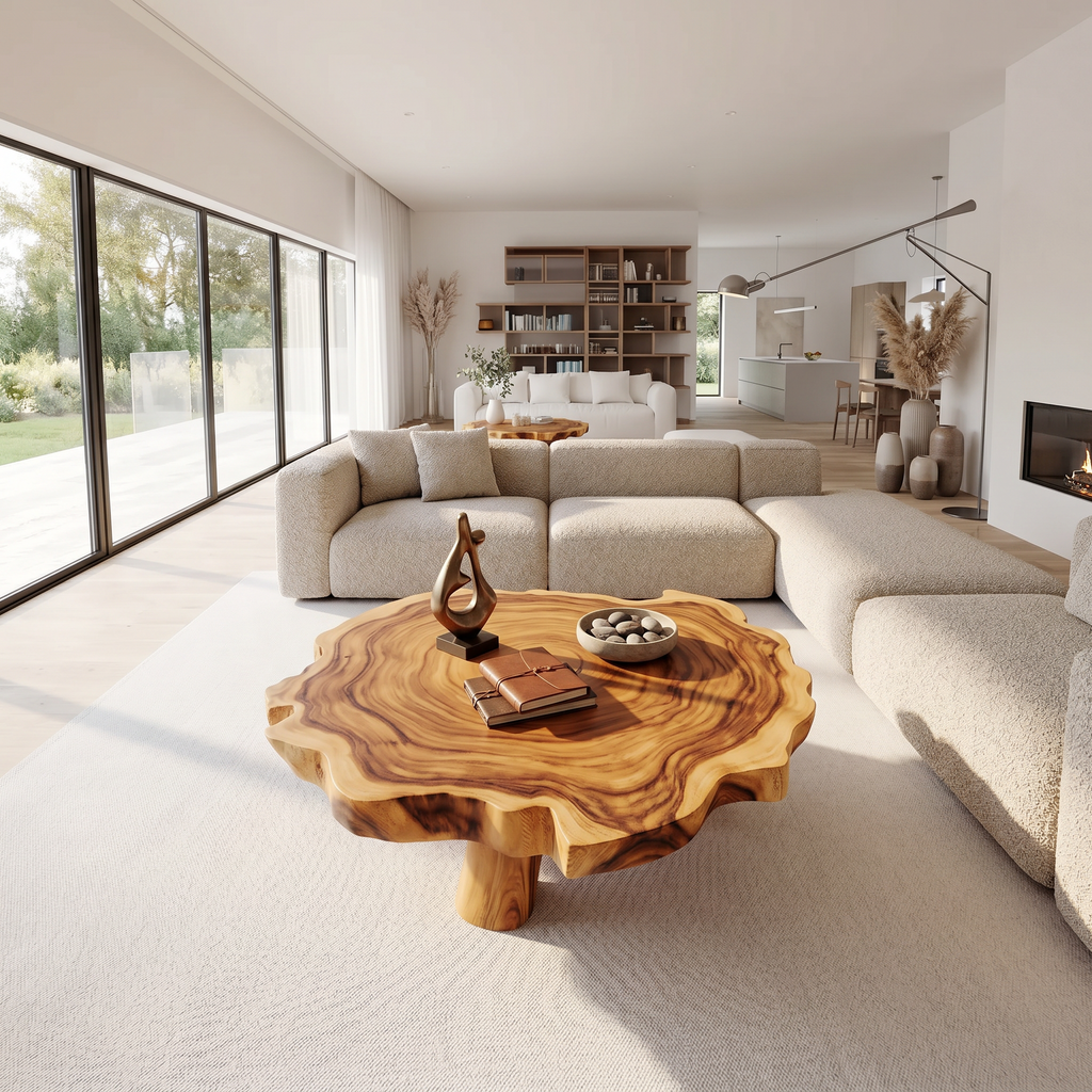 Handcrafted Coffee Table For Rustic Room Aesthetic