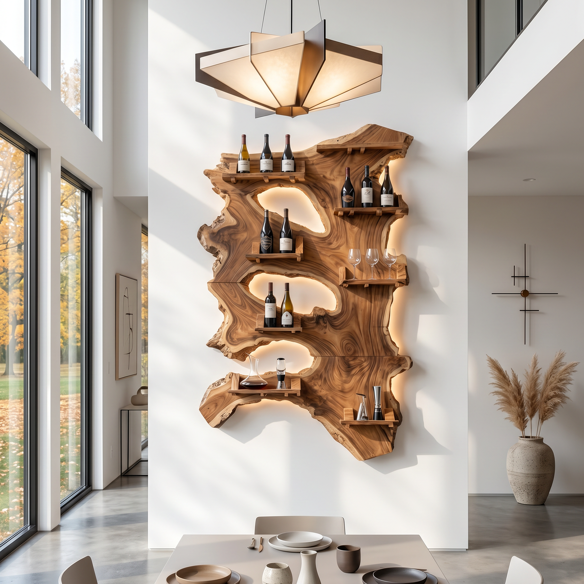 Farmhouse Wine Rack For Furniture Functional Decor
