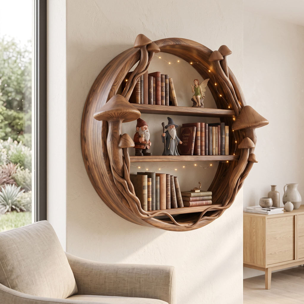 Enchanted Forest Circular Wall Shelf