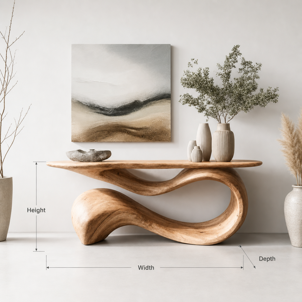 Handmade Solid Wood Console Table