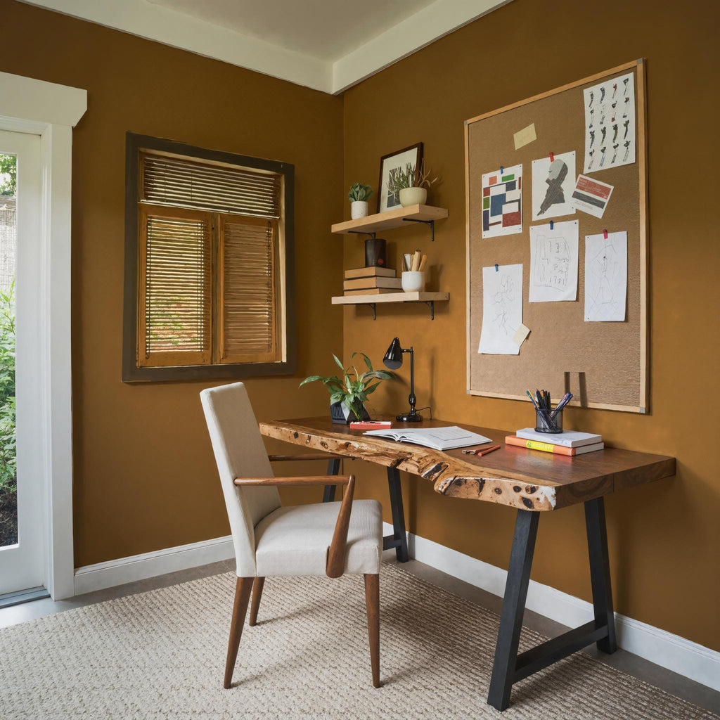Handcrafted Solid Wood Desk For For Home Office Or Bedroom Corner