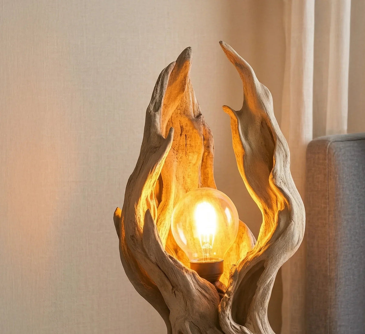Tree Driftwood Table Lamp