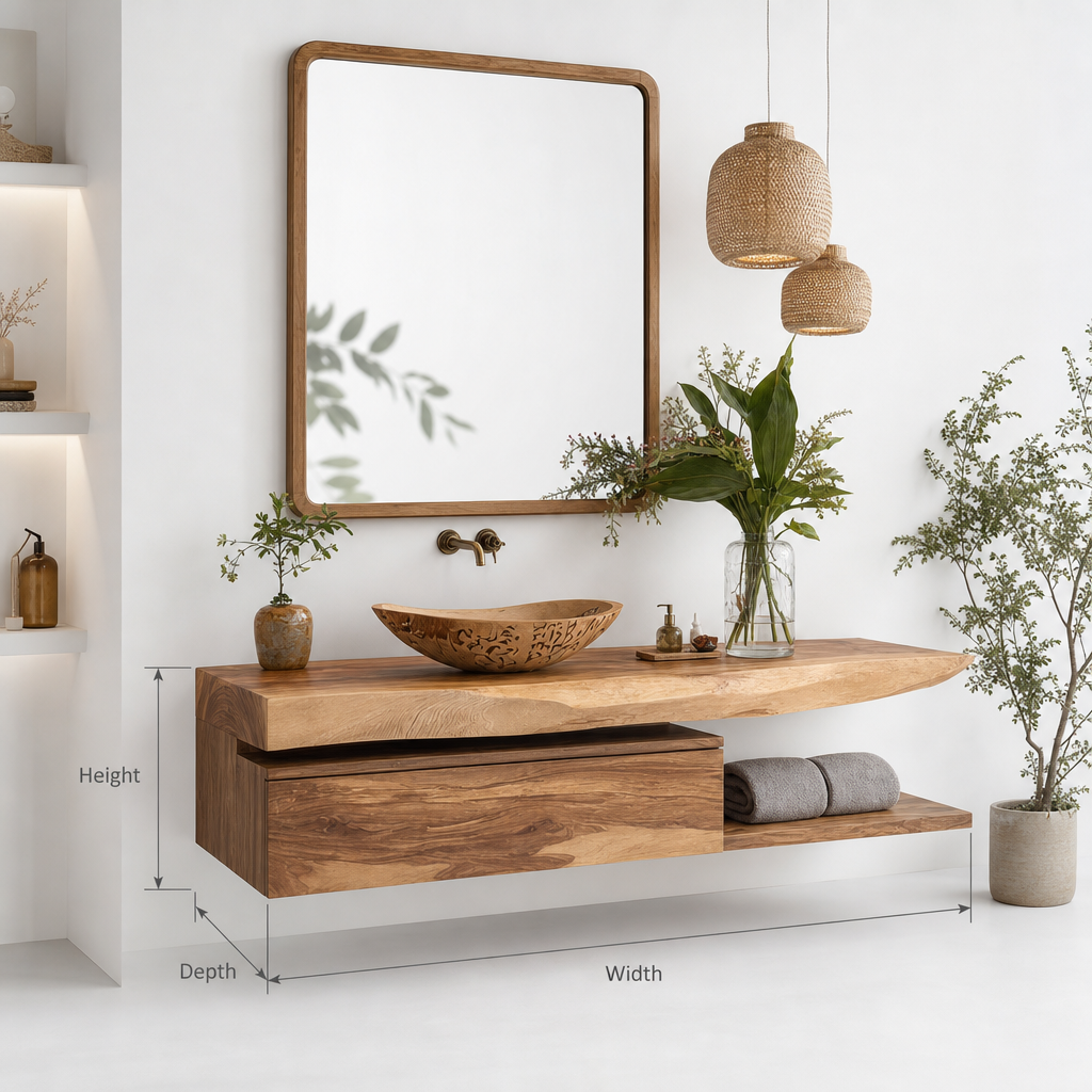 Live Edge Floating Vanity