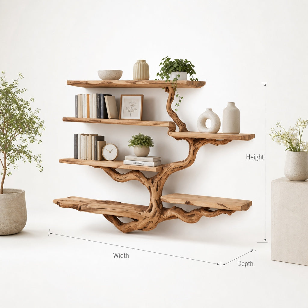 Tree Branch Floating Bookshelf