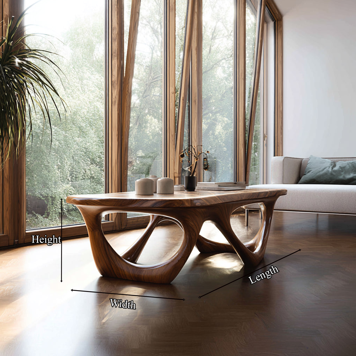 Mid Century Coffee Table Living Room Decor