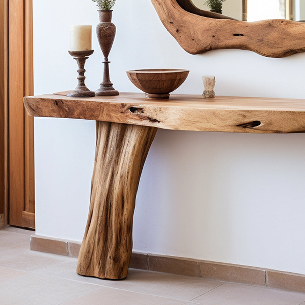Handcrafted Rustic Console Table For Entryways