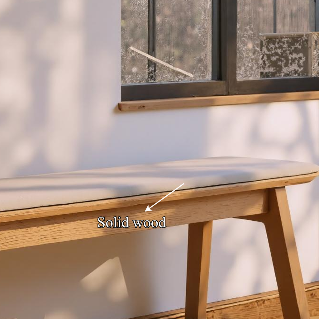 Mid Century Bench Entryway Dining Room Modern Seating