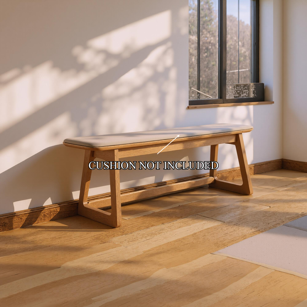 Mid Century Bench Entryway Dining Room Modern Seating