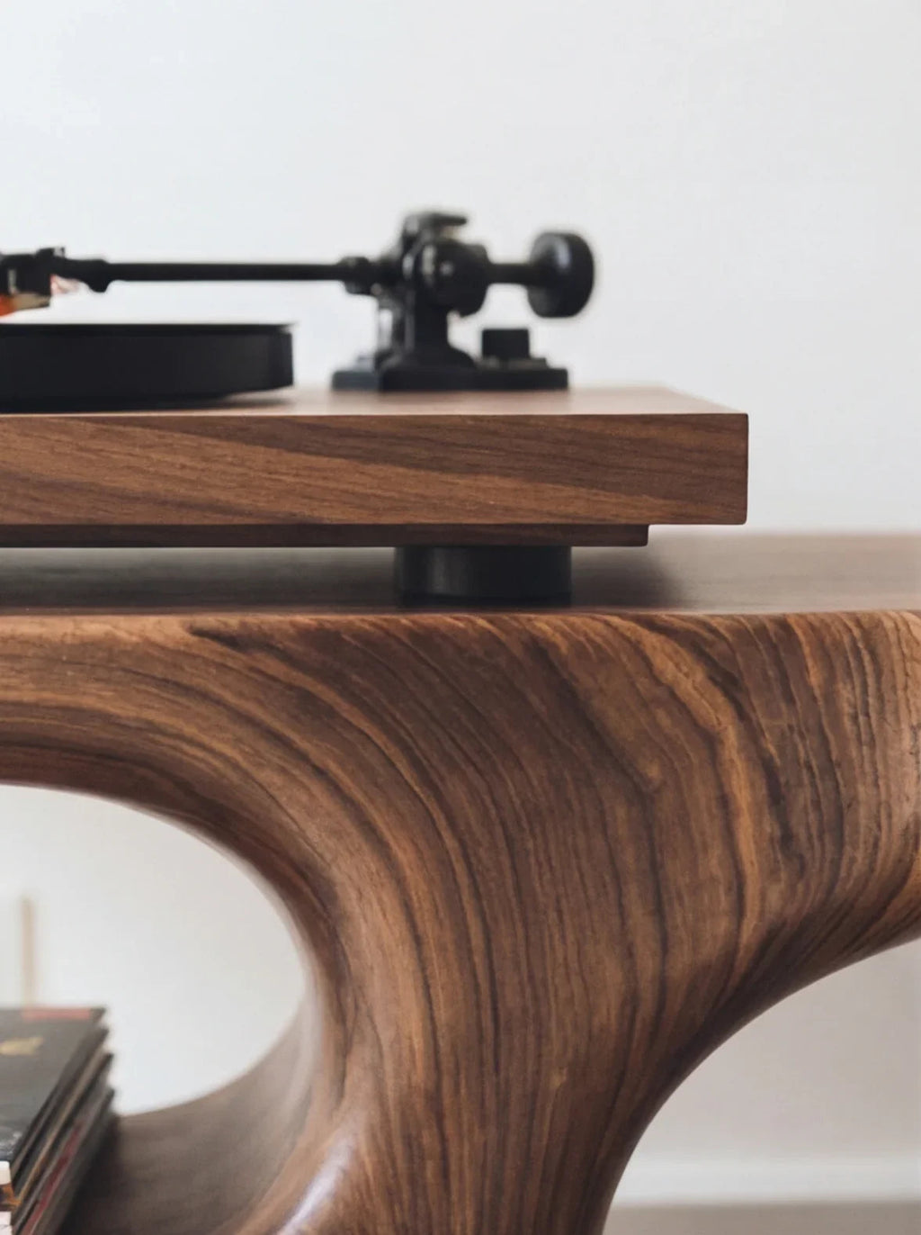 Solid Wood Turntable Stand