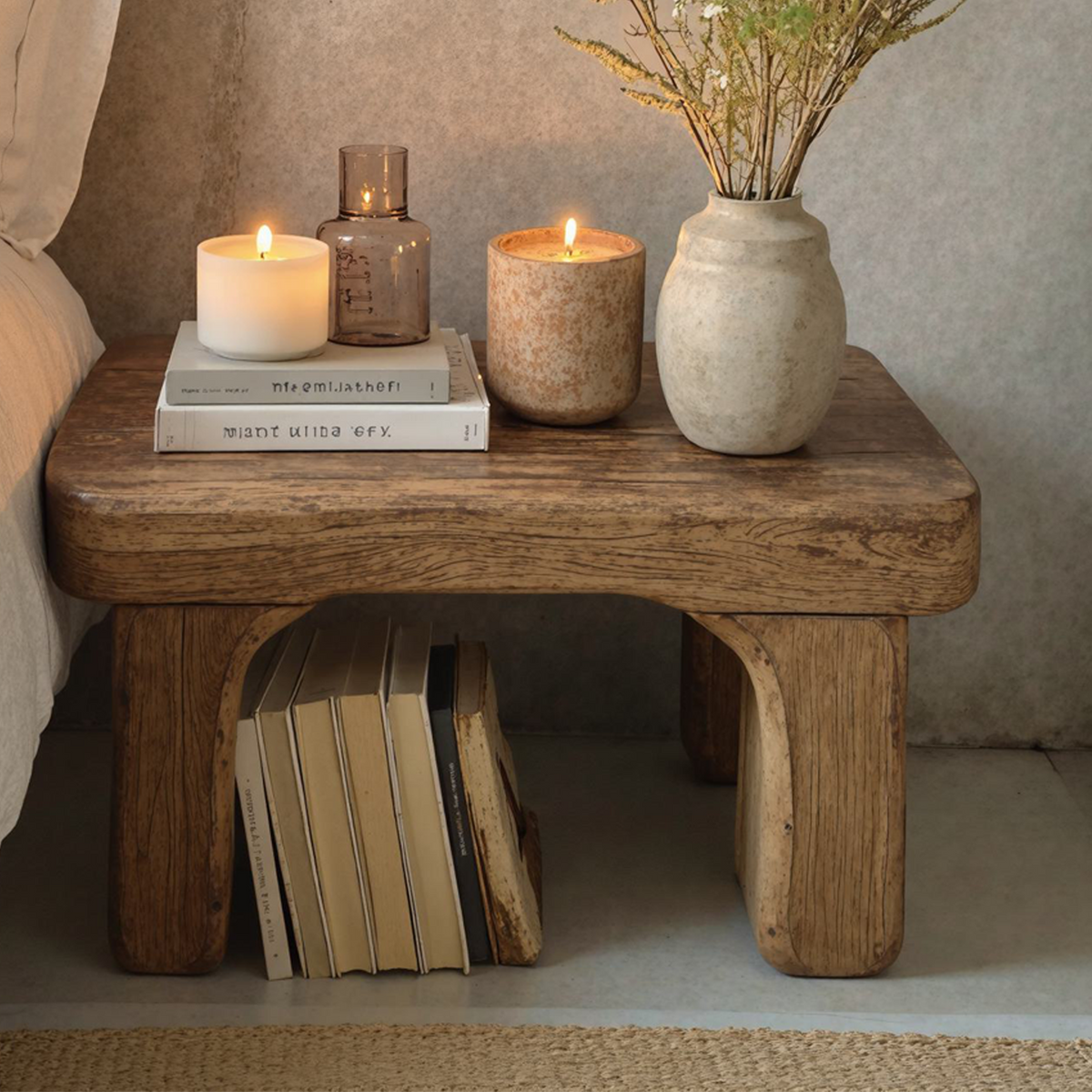 Handcrafted Rustic Nightstand For Farmhouse Bedrooms